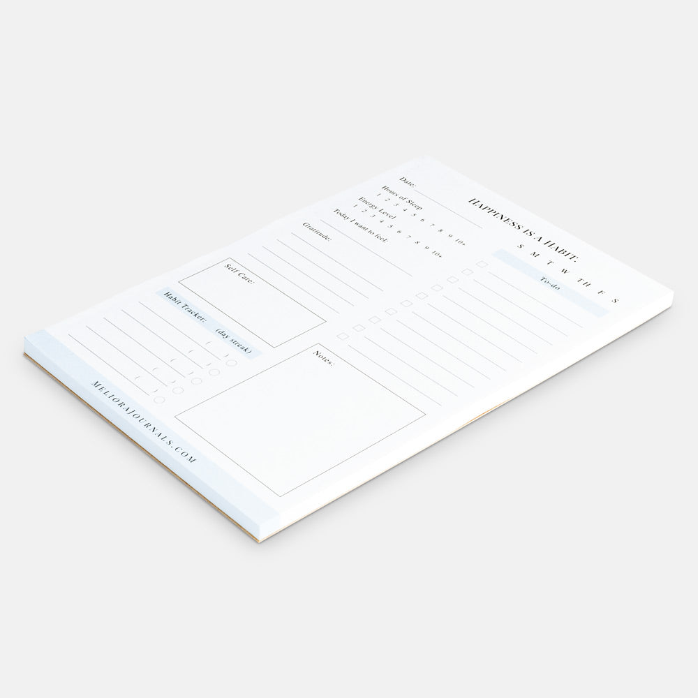 Daily Wellness & Productivity Notepad