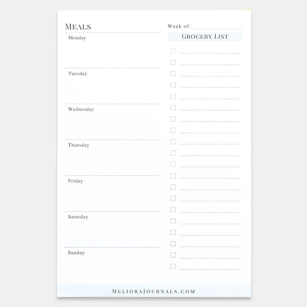 Meal Plan Notepad