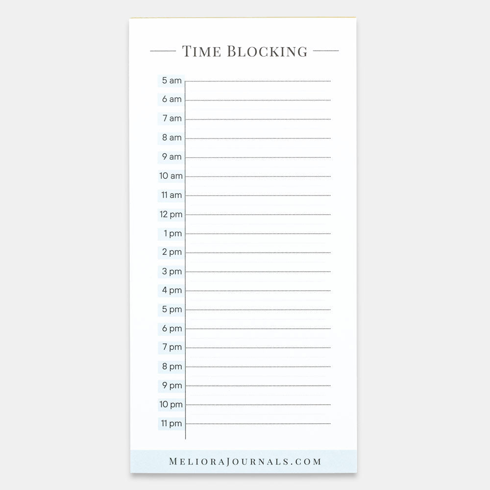 Mini Time-Blocking Notepad