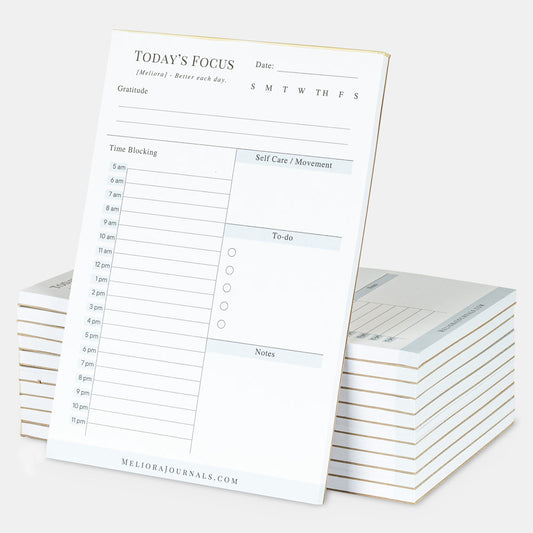 Daily Time-Blocking Notepad
