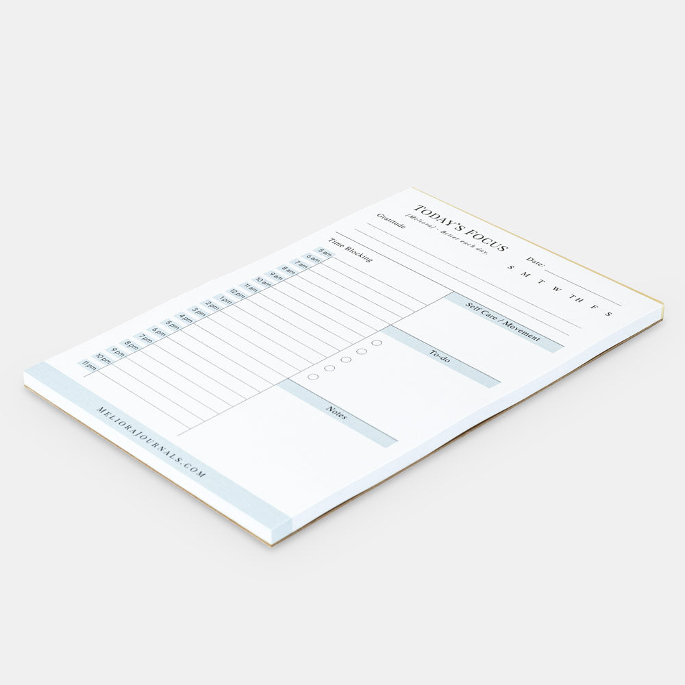 Daily Time-Blocking Notepad