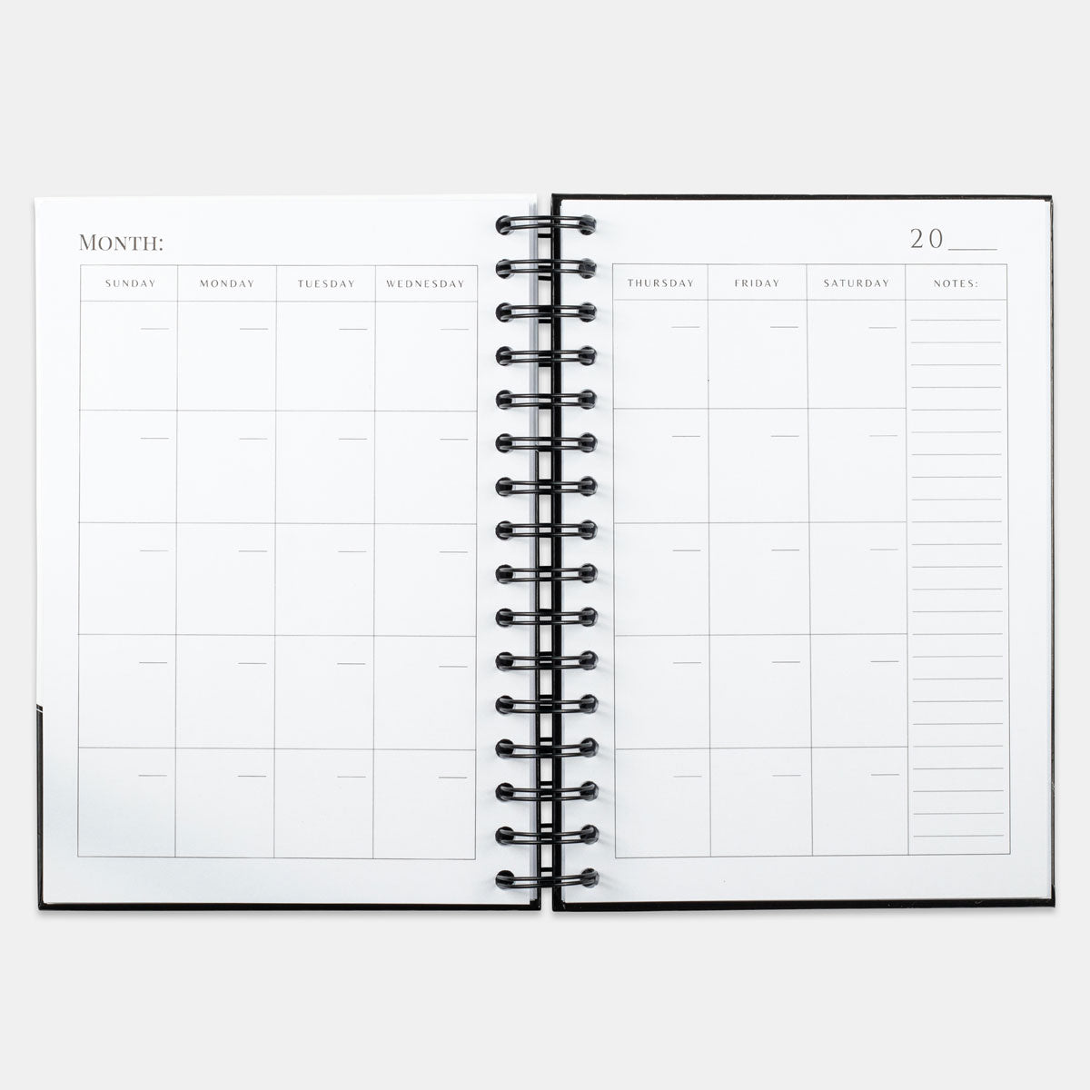 Undated Weekly Workbook - Black