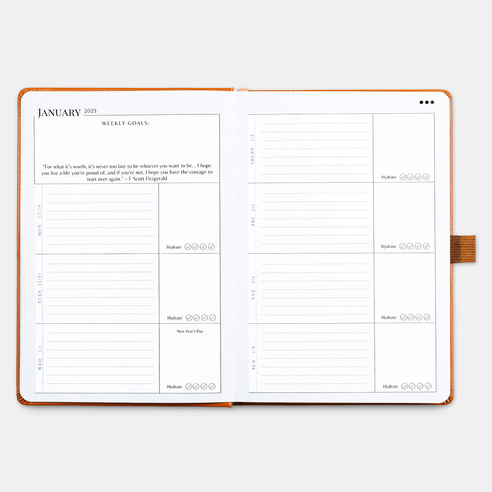 2025 Wellness Workbook - Burnt Orange