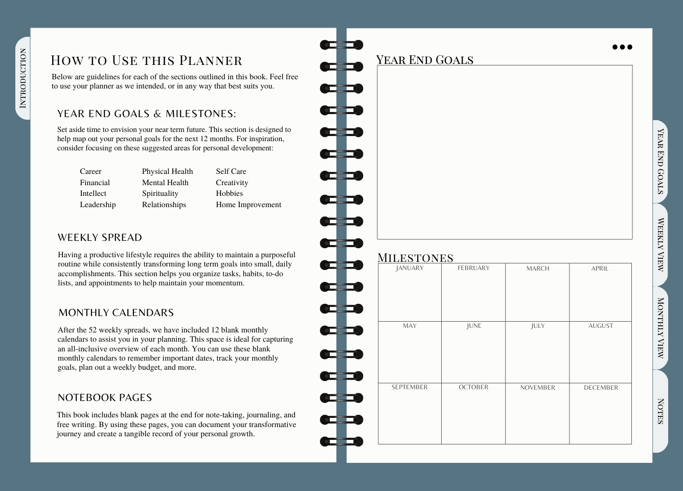 Digital Undated Weekly Workbook